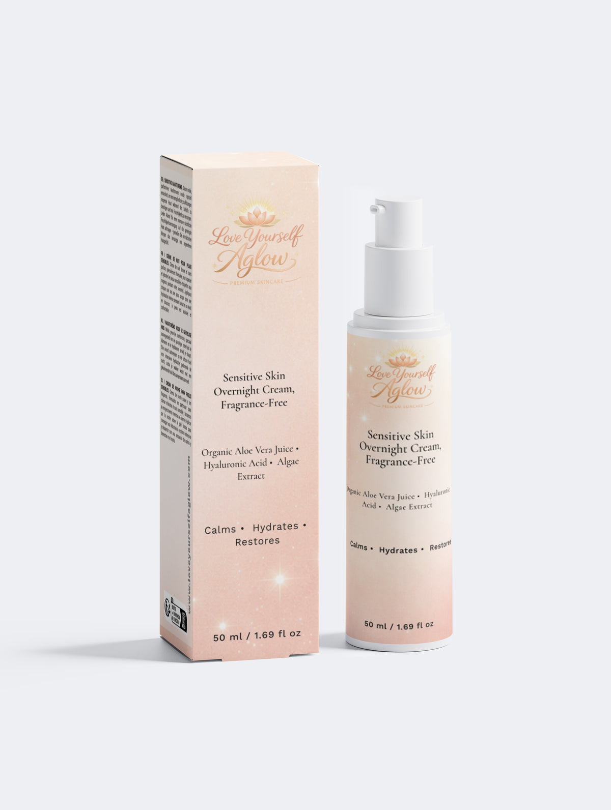 Sensitive Skin Overnight Cream, Fragrance-Free