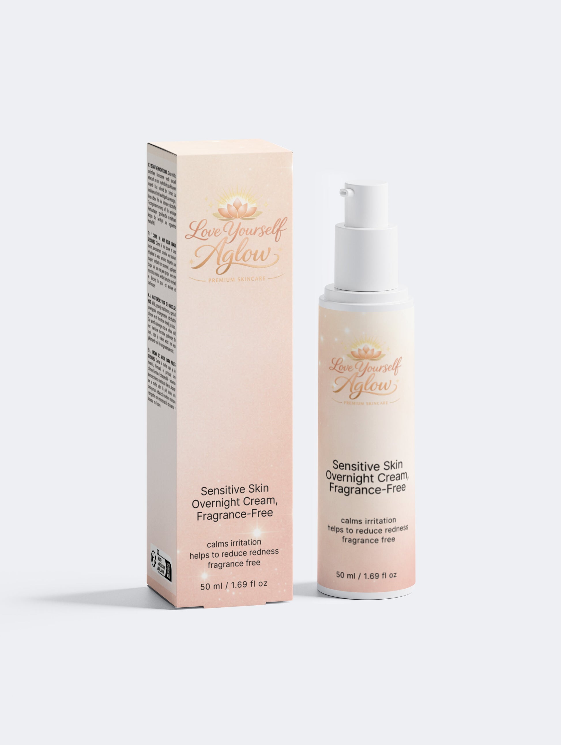 Sensitive Skin Overnight Cream, Fragrance-Free