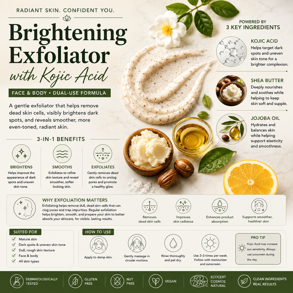 Brightening Exfoliator with Kojic Acid