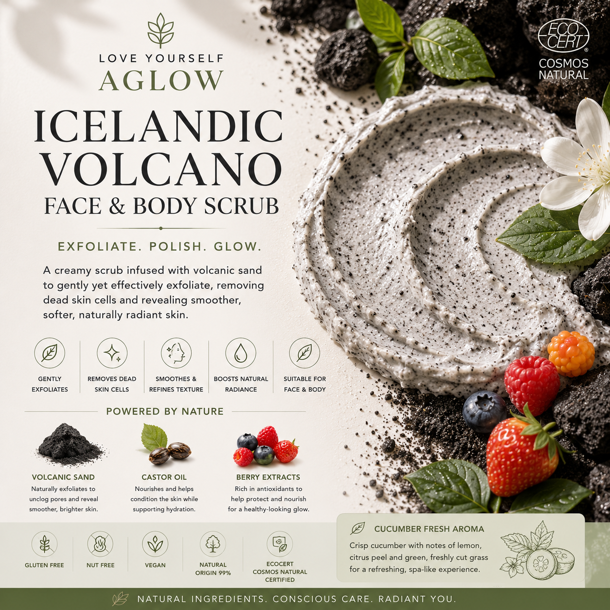 Icelandic Volcano Face & Body Scrub