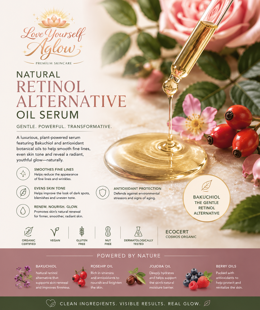 Natural Retinol Alternative Oil Serum