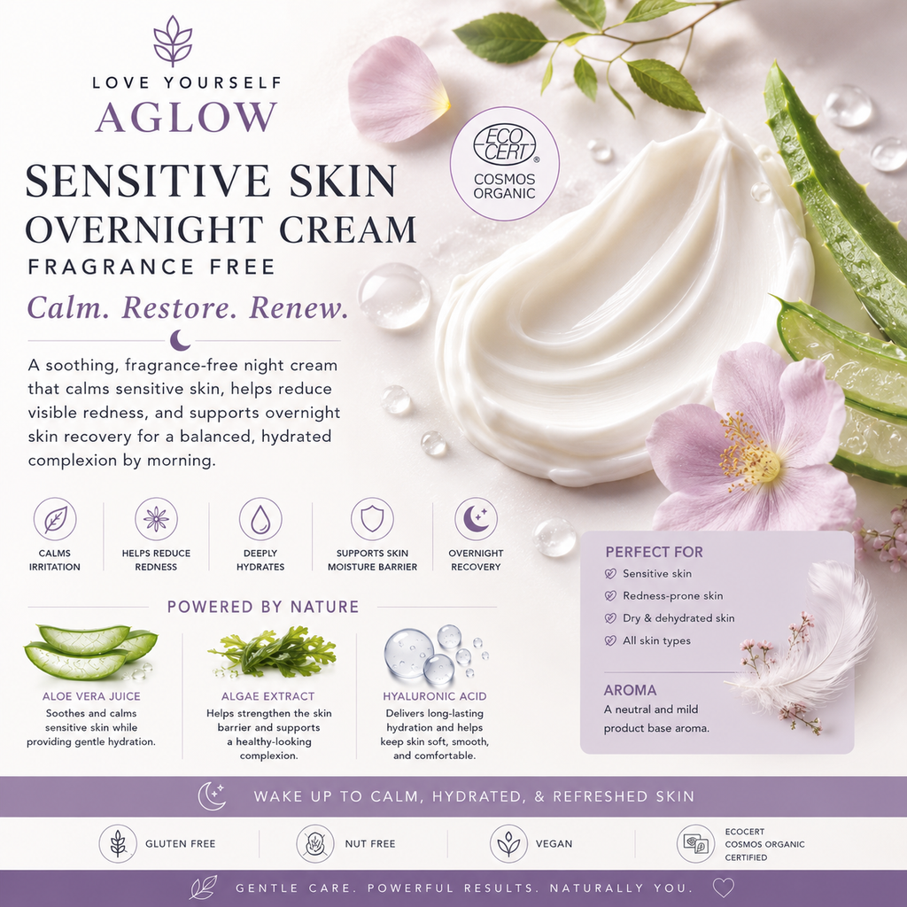 Sensitive Skin Overnight Cream, Fragrance-Free