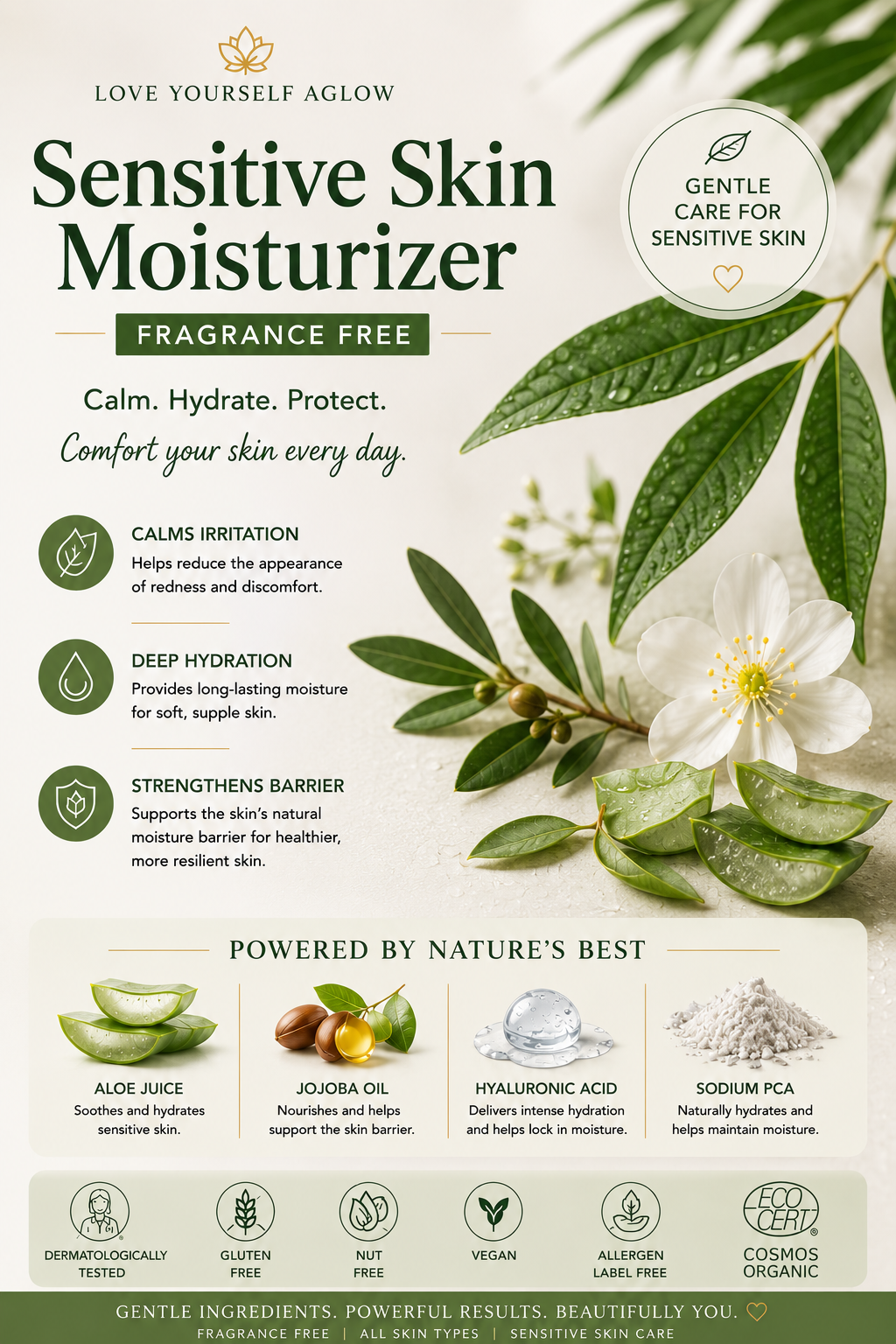 Sensitive Skin Moisturizer – Fragrance Free