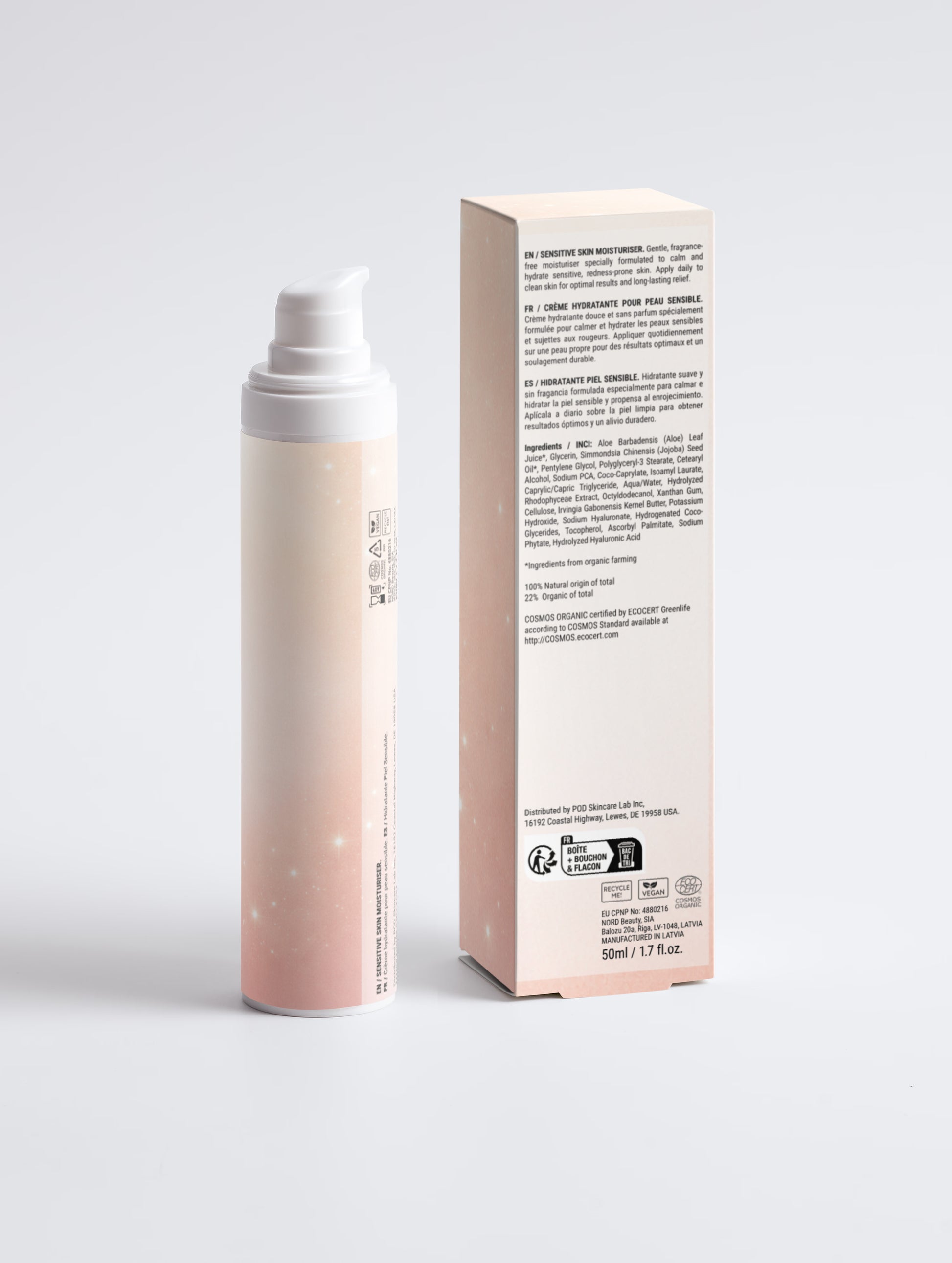 Sensitive Skin Moisturizer, Fragrance Free