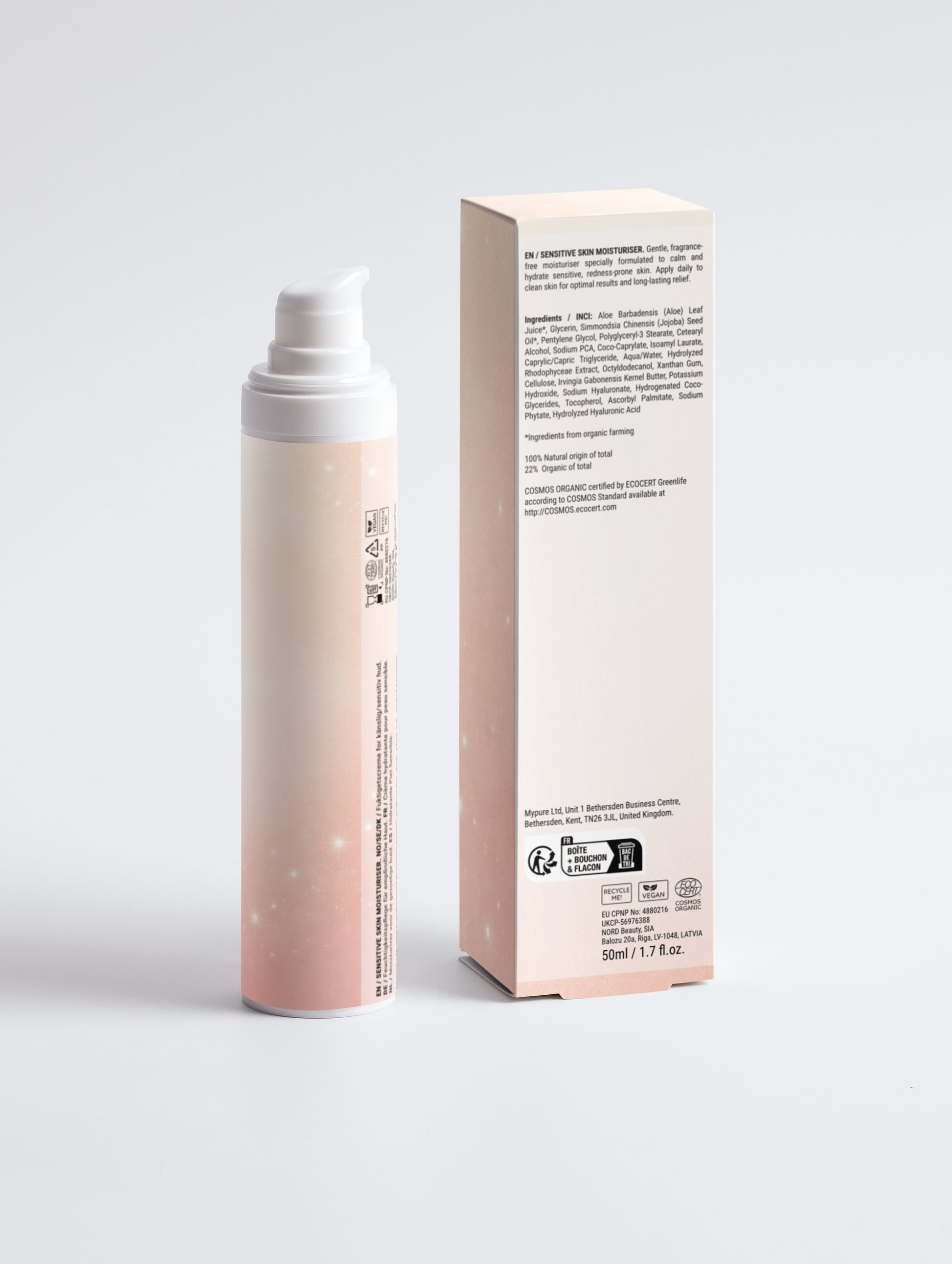 Sensitive Skin Moisturiser, Fragrance Free